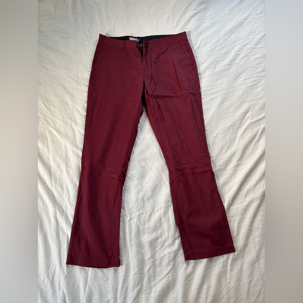 Volcom cotton poly blend tapered chinos 36x32